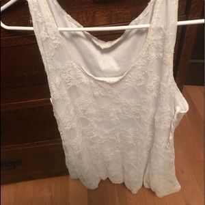 White Lace Tank Top